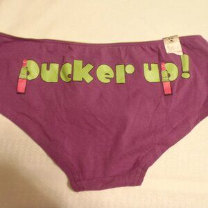 FLIRTITUDE Size 4 5 6 Purple Choice Cotton Hipster Panty NWT